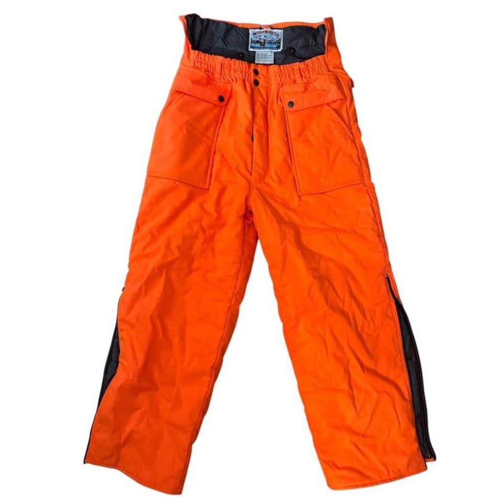Vintage Field & Stream Hunting Outdoor Orange Pants 1980's Tag